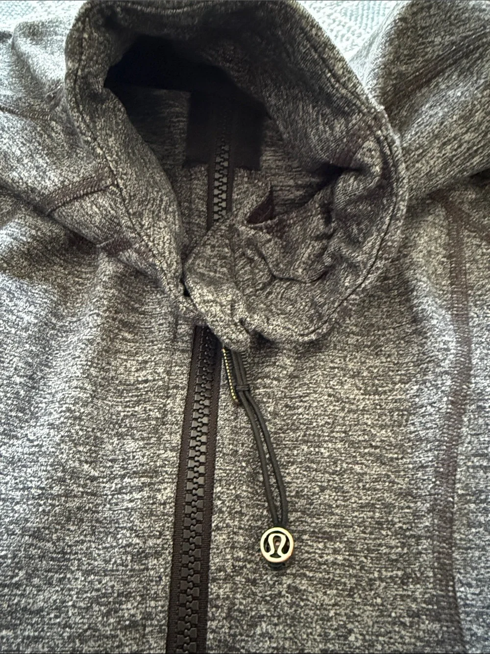 lululemon athletica Heathered Gray Full-Zip Hoodie